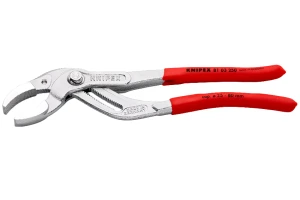 Szczypce nastawne do syfonów sanitarnych muf i złączek KNIPEX chromowane 250 mm