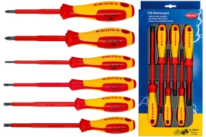 Zestaw wkrętaków izolowanych PH+SL, 1000V KNIPEX - 6 szt.