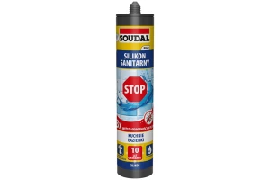 Silikon sanitarny STOP Pleśni SOUDAL biały 280 ml