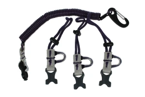 Smycz asekuracyjna do narzędzi BEAL Air Leash II 45 cm do 500 g - 3 końcówki