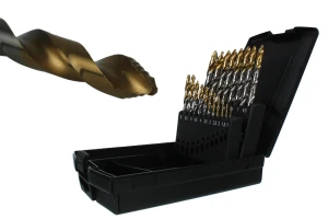 Zestaw wierteł do metalu HSS-G EXACT TORNADO TiN-TiP 1-10 mm - 19 szt.