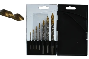 Zestaw wierteł do metalu HSS-G EXACT TORNADO TiN-TiP 2,5-10,2 mm - pod gwintowniki M3-M12, 7 szt.