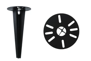 Podstawa wbijana do lamp uniwersalna okrągła Ø150 mm, długość 300 mm, czarna