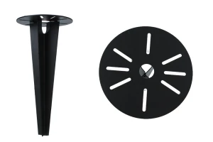 Podstawa wbijana do lamp uniwersalna okrągła Ø190 mm, długość 300 mm, czarna
