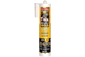 Klej montażowy hybrydowy SOUDAL T-REX Gold Turbo superszybki 290 ml