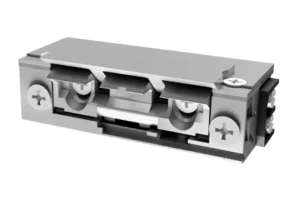 Elektrozaczep HARTTE F12R-C 12 V DC wąski rewersyjny z wyślizgiem