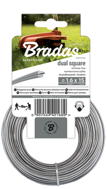 ŻYŁKA RIPPER DUAL KWADRAT 2.4 mm x 15 m