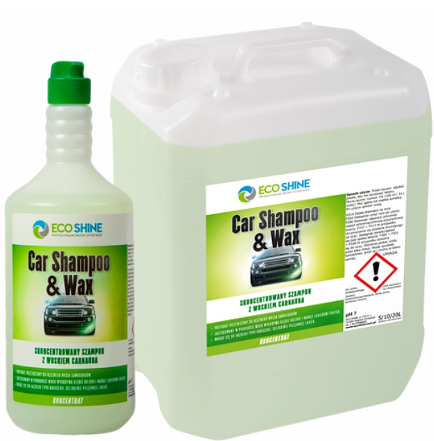 CAR SHAMPOO &amp; WAX 1 l SZAMPON Z WOSKIEM DO SAMOCHODÓW