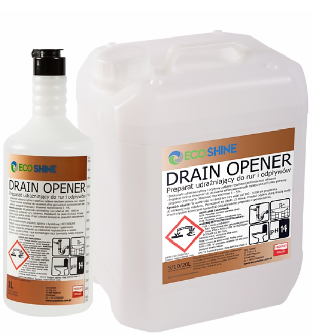 DRAIN OPENER 1 l ŚRODEK DO UDRAŻNIANIA RUR I ODPŁYWÓW