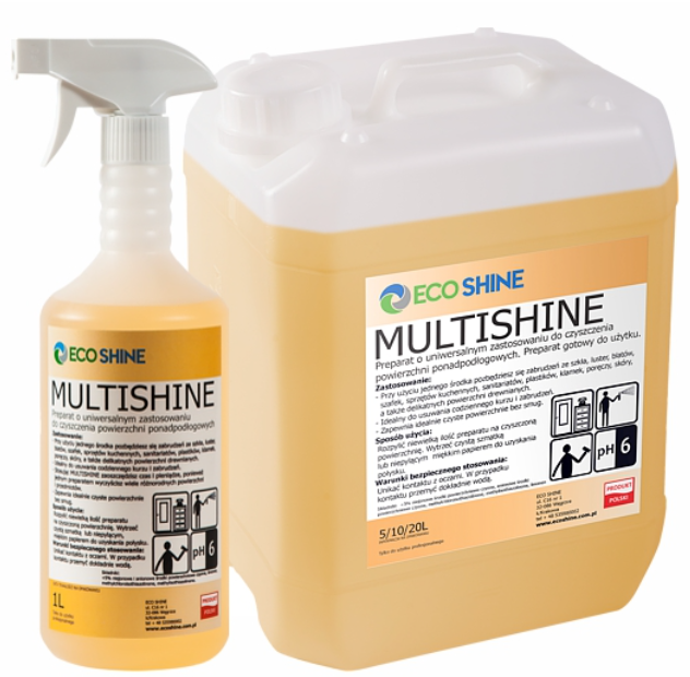 MULTISHINE 1 l PREPARAT UNIWERSALNY CZYSZCZĄCY DO POWIERZCHNI PONADPODŁOGOWYCH