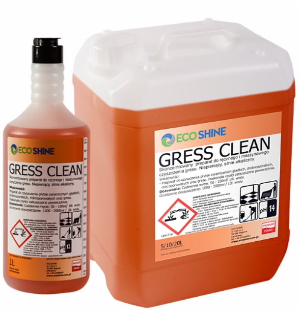 GRESS CLEAN 1 l KONCENTRAT DO RĘCZNEGO I MASZYNOWGO MYCIA GRESU