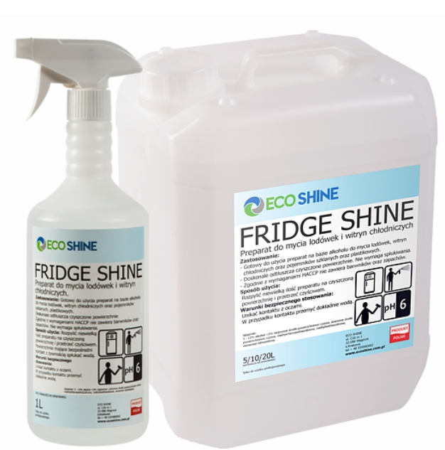 FRIDGE SHINE 1 l PREPARAT DO MYCIA LODÓWEK I WITRYN CHŁODNICZYCH