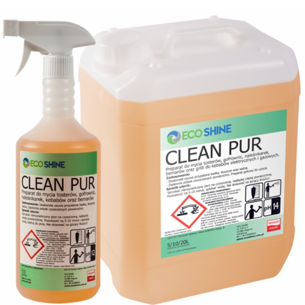 CLEAN PUR 1 l PŁYN DO MYCIA NALEŚNIKAREK KEBABÓW GOFROWNIC
