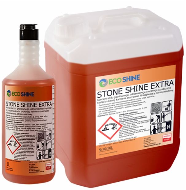 STONE SHINE EXTRA 10 l PŁYN DO CZYSZCZENIA KOSTKI BRUKOWEJ KAMIENIA