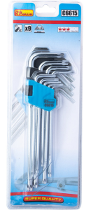 KLUCZE TORX DŁUGIE T10 - T50 9 ELEMENTÓW