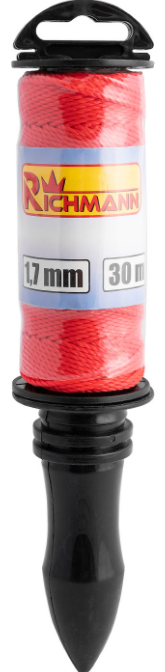 SZNUREK MURARSKI Z RĄCZKĄ 30 m / 1.7 mm