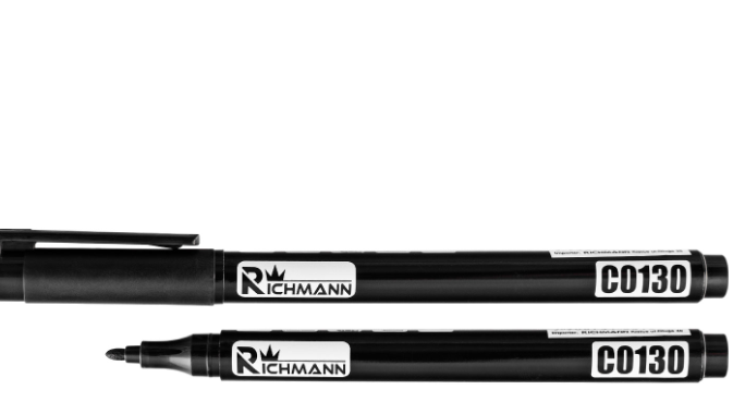 MARKER BUDOWLANY CZARNY CIENKI 1 mm