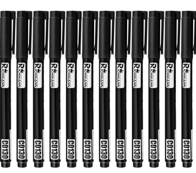 MARKER BUDOWLANY CZARNY CIENKI 1 mm