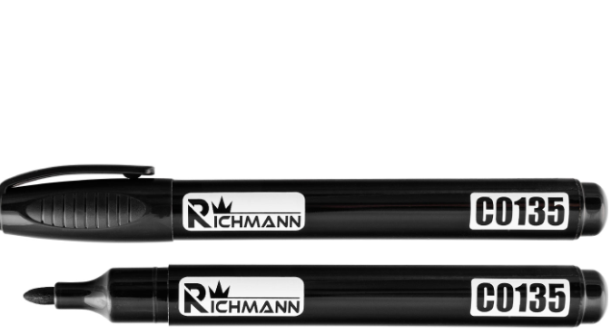 MARKER BUDOWLANY CZARNY GRUBY 2 mm