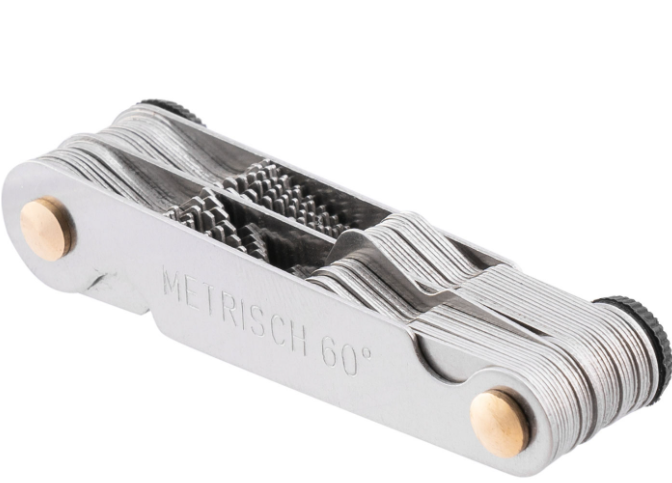 GRZEBIEŃ DO POMIARU GWINTÓW 0.25 - 6 mm 4" - 62" 52 szt.