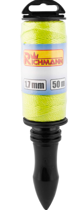 SZNUREK MURARSKI Z RĄCZKĄ 50 m / 1,7 mm