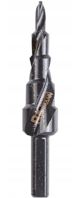 WIERTŁO STOPNIOWE SPIRALNE DO METALU 4-12 mm