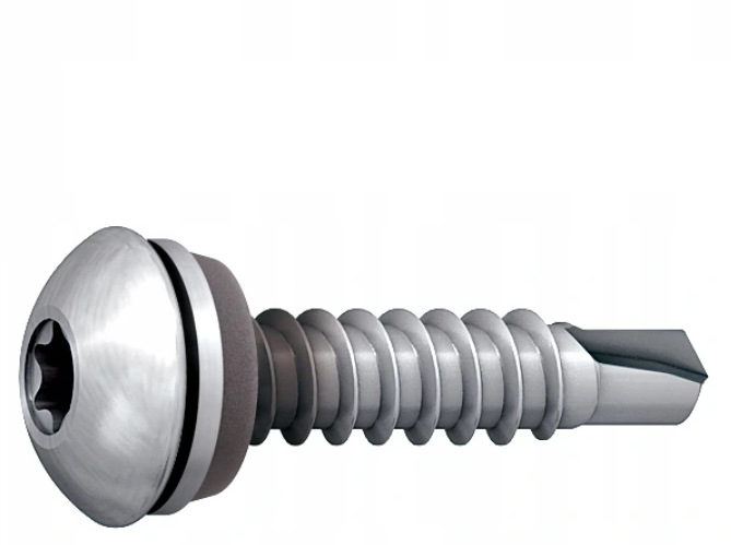WKRĘT WIERCĄCY NIERDZEWNY Z PODKŁADKĄ 5,5 x 25 mm E11 100 szt.