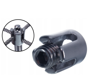 Zacisk do lin krzyżowy nierdzewny 3 mm do przykręcenia GW M12