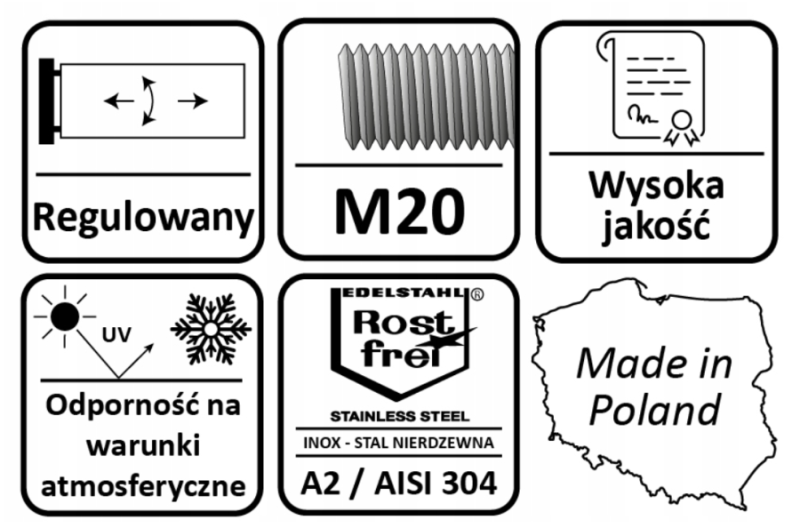 ZAWIAS REGULOWANY NIERDZEWNY DO WSPAWANIA M20