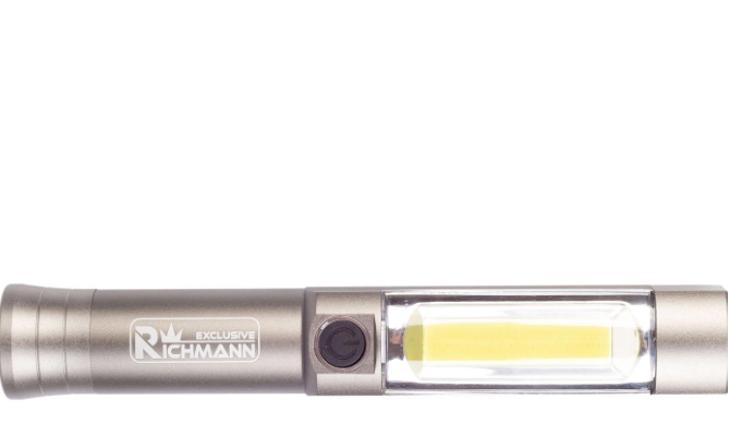 LATARKA 5W + 1 LED CHWYTAK TELESKOPOWY 3xAA 195 mm