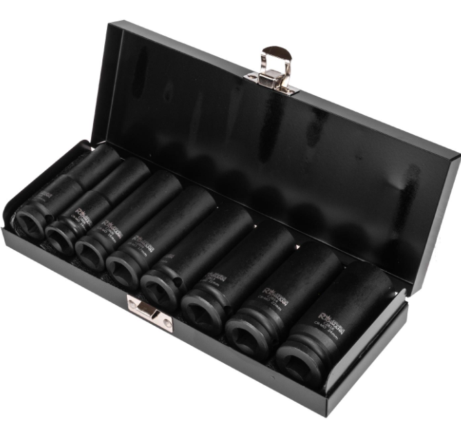 ZESTAW NASADEK UDAROWYCH DŁUGICH 1/2" 13-24 mm 8 ELEMENTÓW
