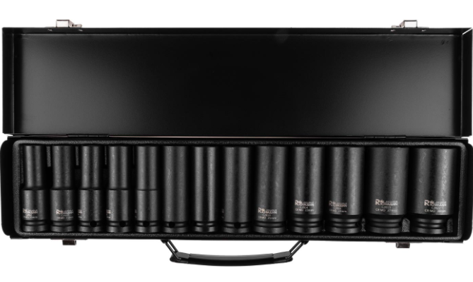 ZESTAW NASADEK UDAROWYCH DŁUGICH 1/2" 10-30 mm 13 ELEMENTÓW