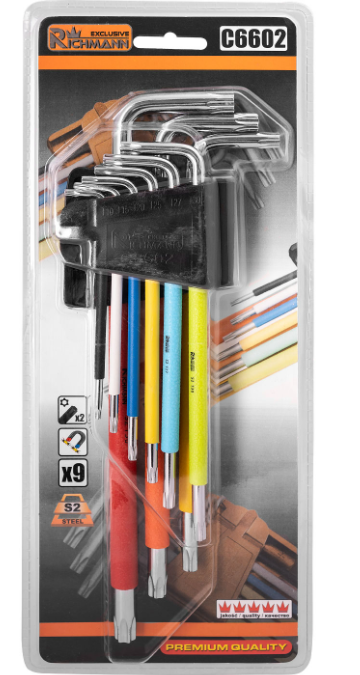 KLUCZE TORX EXCLUSIVE S2 DŁUGIE T10-50