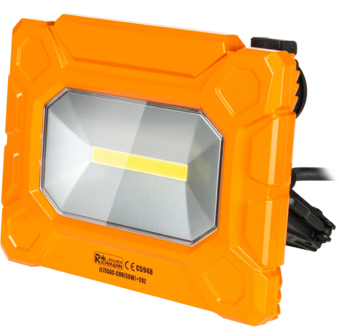 LAMPA HALOGENOWA 50W COB-LED 5000 LM IP54 2x230V 2xUSB