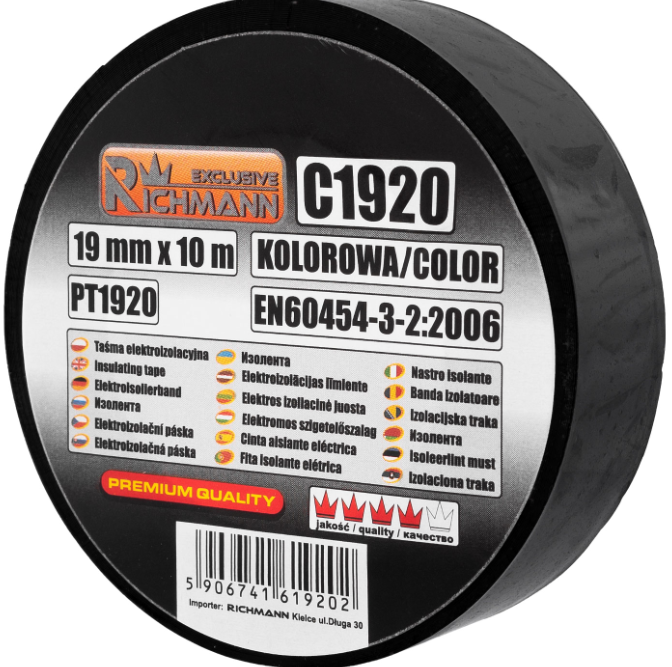 TAŚMA IZOLACYJNA PCV 19 mm x 10 m KOLOROWA