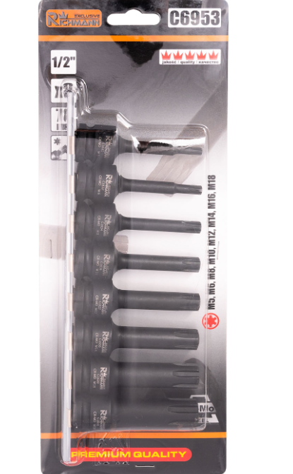 LISTWA UDAROWA RIBE M5-M18 78 mm 1/2" 8 ELEMENTÓW