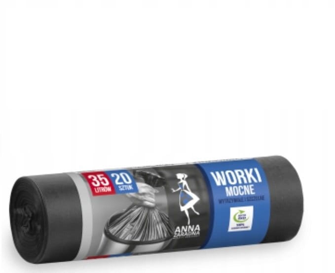 WORKI NA ŚMIECI MOCNE 35 l / 20 szt / 12 µm