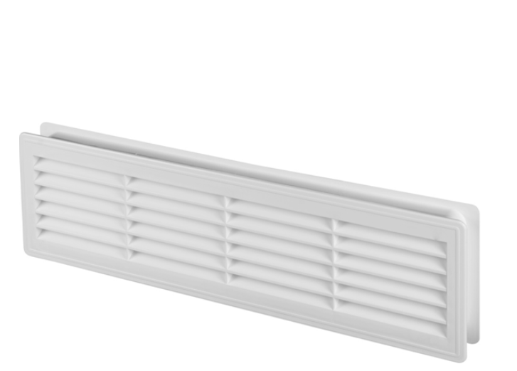 KRATKA WENTYLACYJNA DRZWIOWA 115 x 430 mm BIAŁA