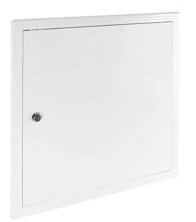 DRZWICZKI REWIZYJNE PLASTIKOWE 450 x 450 mm Z ZAMKIEM