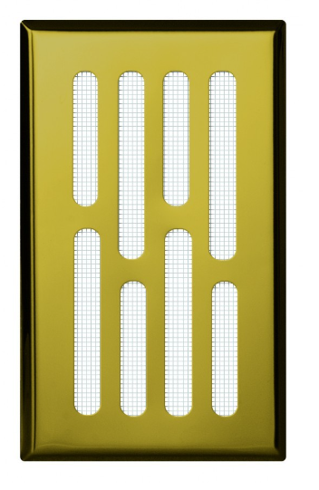 KRATKA WENTYLACYJNA METALOWA 100 x 275 mm MOSIĄDZ