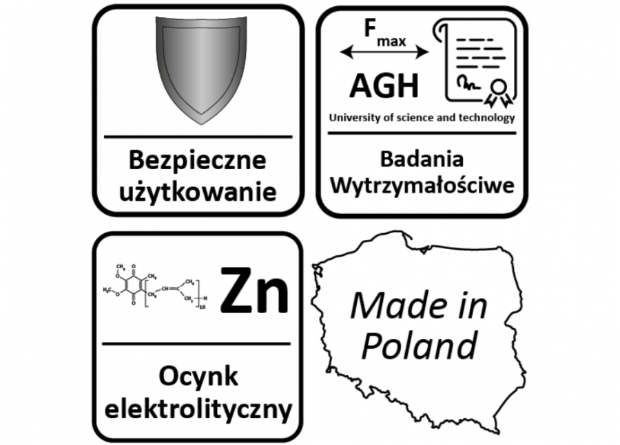 HAK HUŚTAWKOWY OCYNKOWANY M10 x 300