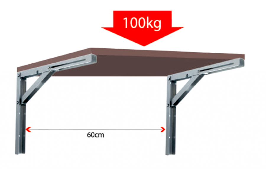 KĄTOWNIK ROZKŁADANY POD PÓŁKĘ 30 cm MALOWANY BIAŁY