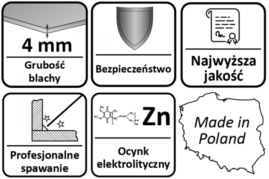 PODSTAWA SŁUPA PRZYKRĘCANA Z REGULOWANĄ WYSOKOŚCIĄ 100 x 100 x 250 mm