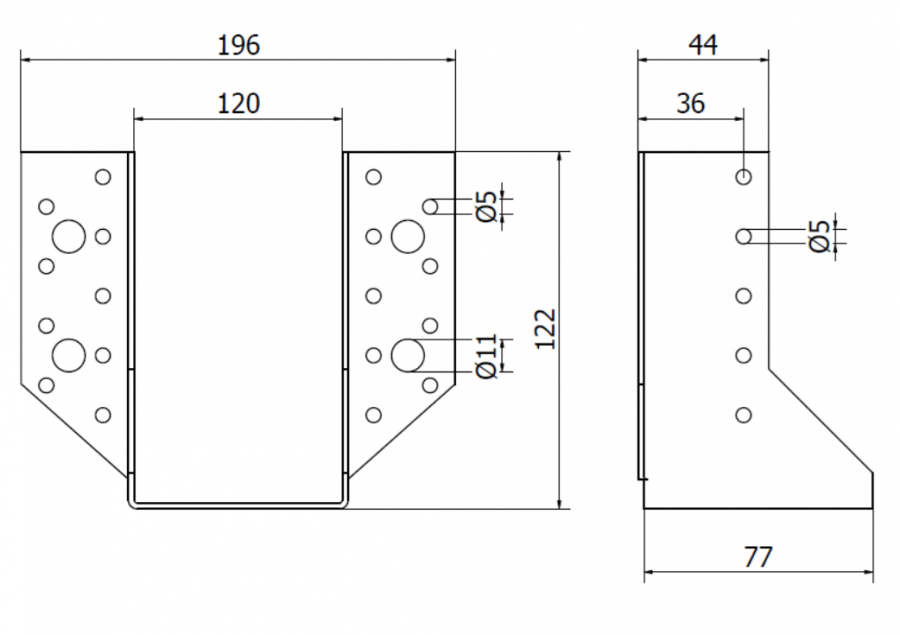 WSPORNIKI BELKI U 120 x 120