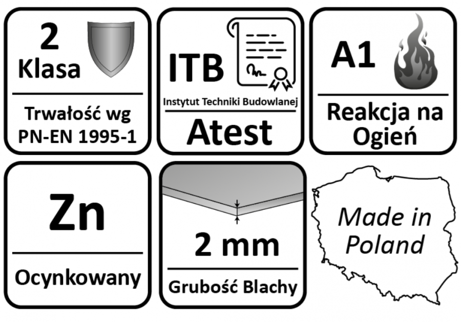 WSPORNIKI BELKI U 120 x 50