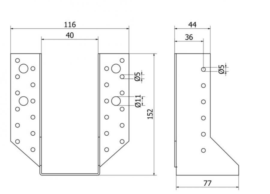 WSPORNIKI BELKI U 150 x 40