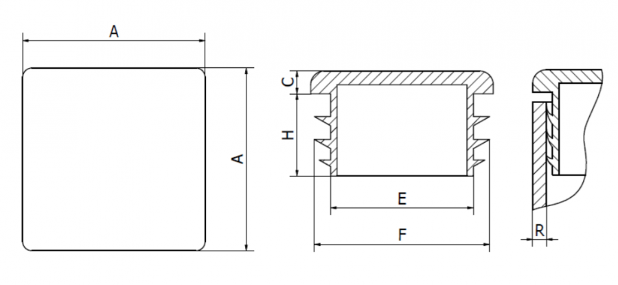 ZAŚLEPKA 90 x 90 mm