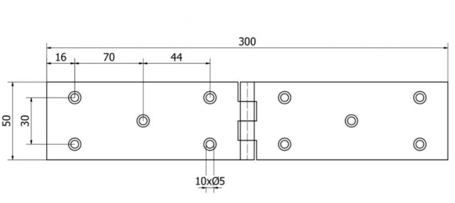 ZAWIAS BUDOWLANY 300 x 50