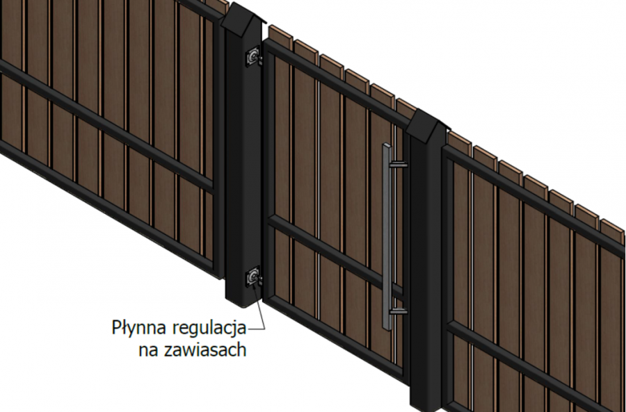 ZAWIAS REGULOWANY M16 DO PRZYKRĘCANIA 55 x 75