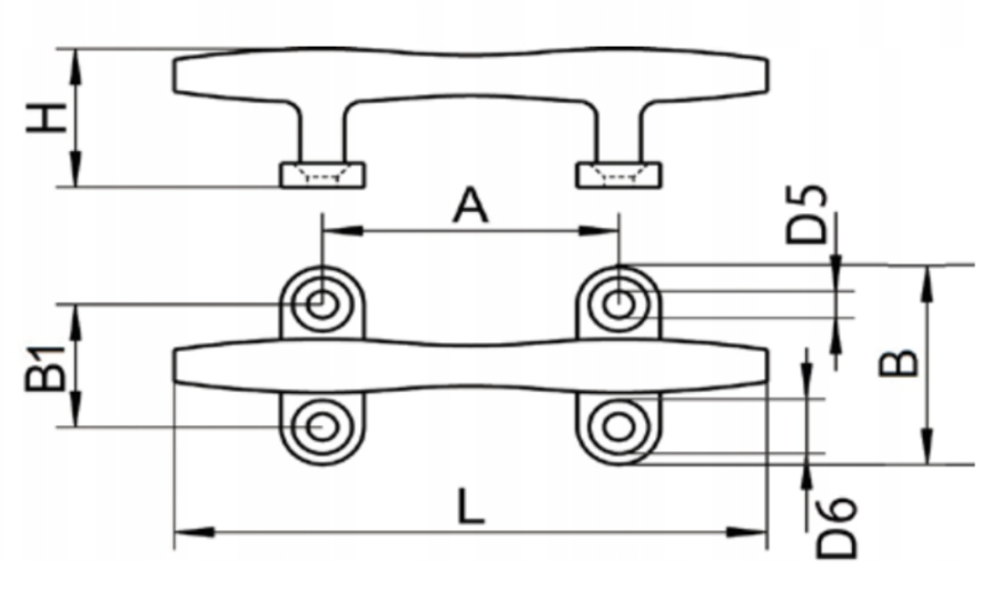 KNAGA NIERDZEWNA OKRĄGŁA 125 mm